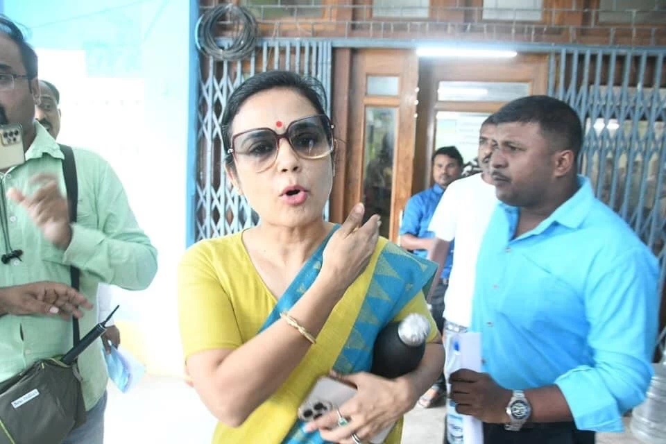 TMC MP Mahua Moitra appears before the Lok Sabha Ethics Committee in connection to the ‘cash-for-query’ scam