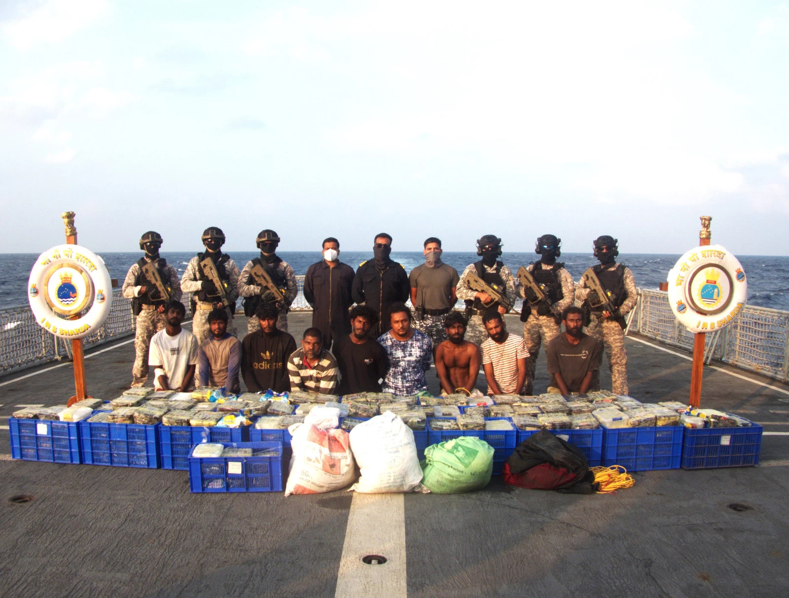 Indian Navy and Sri Lankan Navy Conduct Joint Anti-Narcotics Operation, Seize 500 kg of Crystal Meth