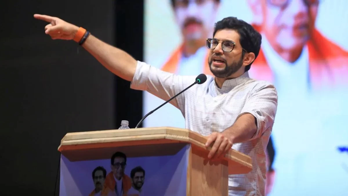 Aditya Thackeray calls Mahayuti "April Fool Govt', for imposing 'Adani Jaziya Kar'