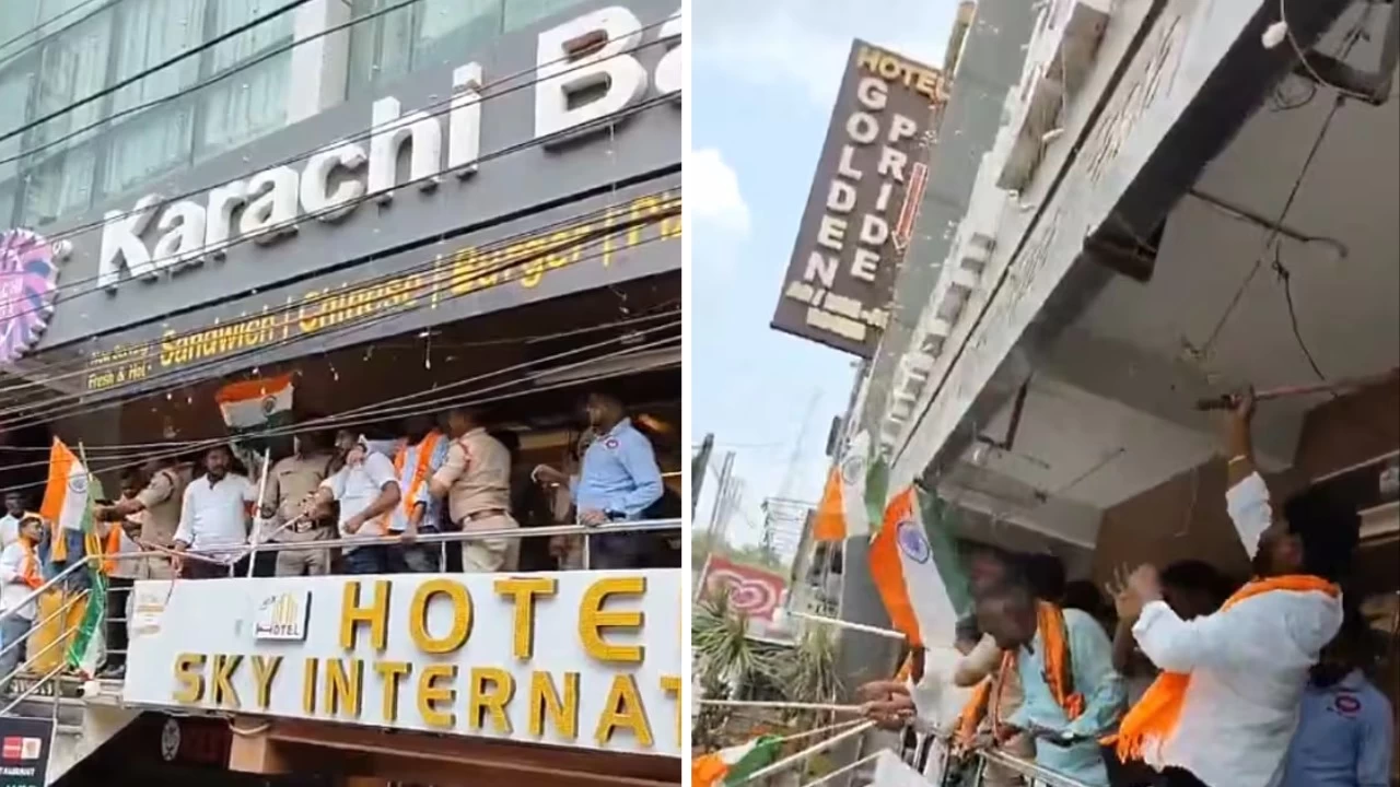Karachi Bakery Vandalised in Hyderabad as Protesters Demand Name Change Amid Heightened India-Pakistan Tensions