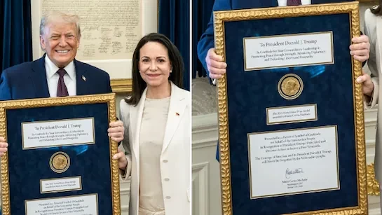 Donald Trump Presented with Peace Prize amid Venezuela ‘Seize’, ICE crackdowns; Nobel Committee Denounces Transfer