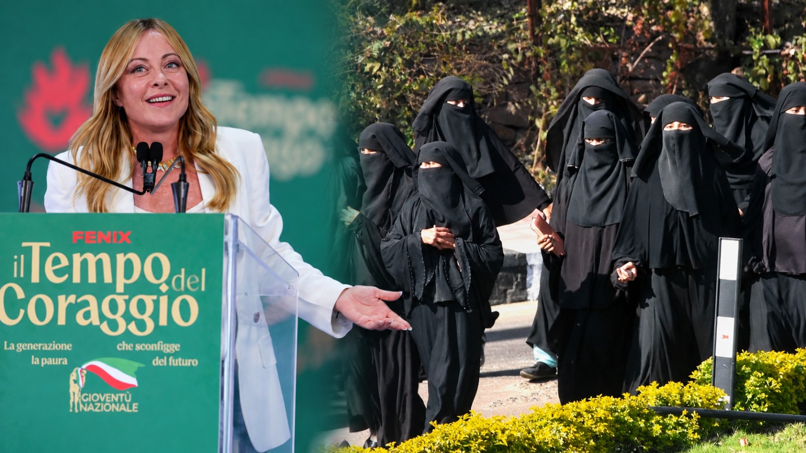 ‘Gender Equality Is Non-Negotiable’: Georgia Meloni Bans Burqa and Niqabs in Italian Schools  